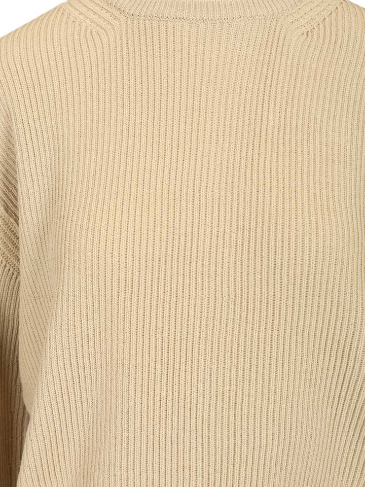 Rick Owens Concordians Al Pull Jersey Knitwear - Beige | 38a92d2faca1b9fe83692a6d08d56e8e479984de