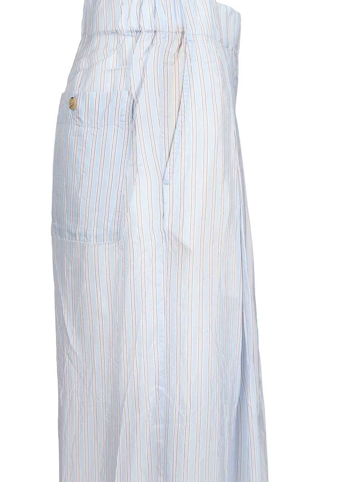 Dries Van Noten Striped Wide-Leg Trousers - Light blue | 9e5b2d0365441487a02af5d2677f00f486df5fa5