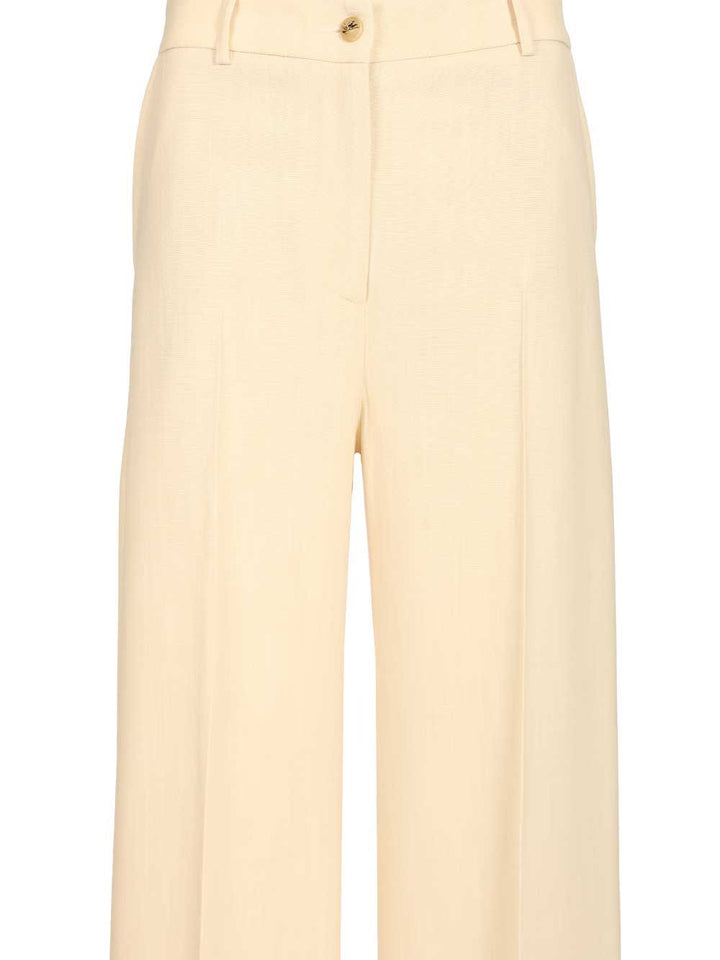 Etro Palazzo Trousers - White | 4b738158cd21a870f67df8b0dfe20dc35559396c