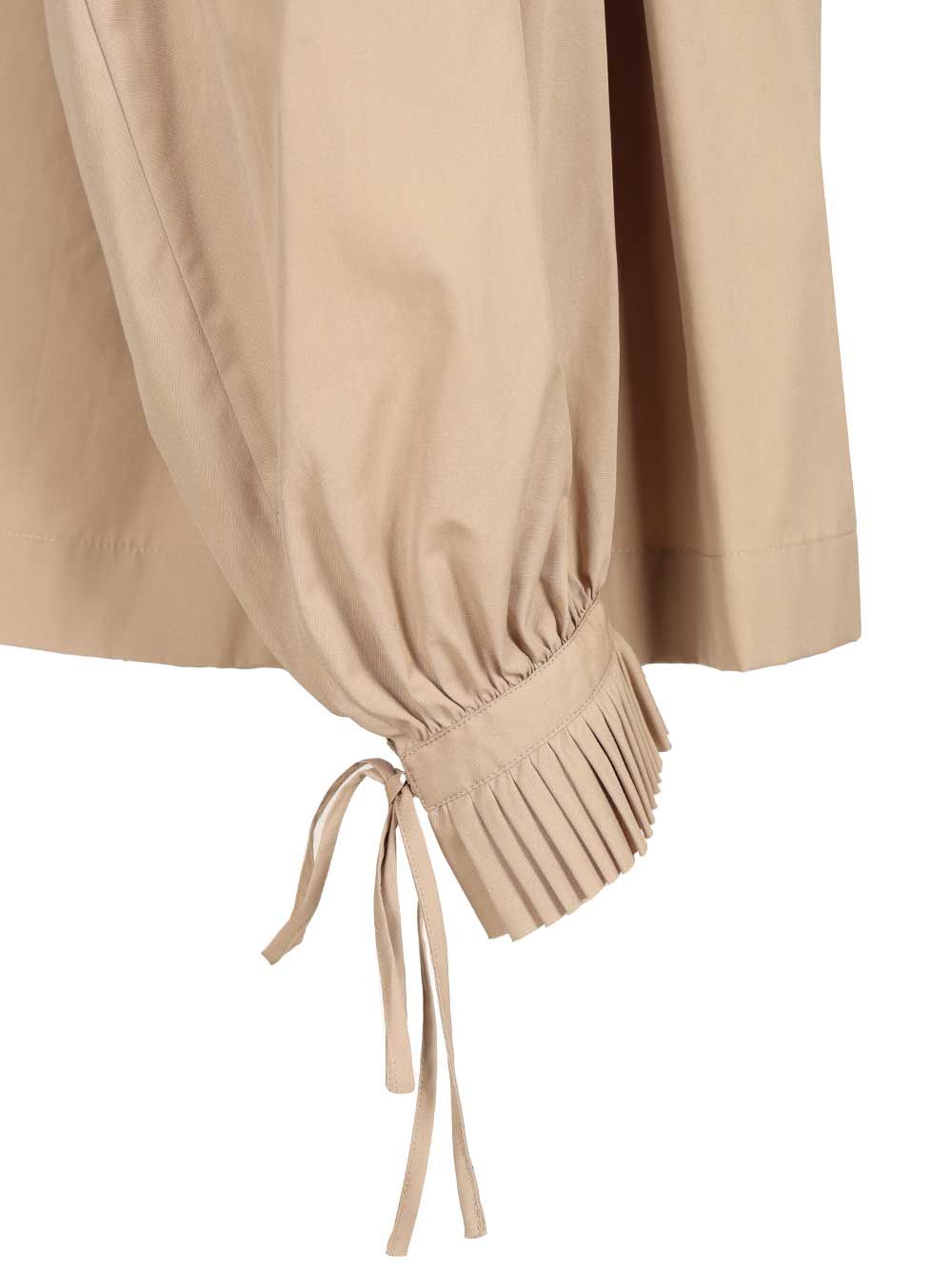Dries Van Noten Cotton Poplin Blouse With Ruffles Shirts - Beige | 2e510220ee1e8cc3974970c3f8c084589eedc358