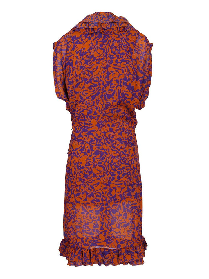 Dries Van Noten Printed Dress With Ruffles Dresses - Multicolor | b83fb7379a84f8d00c522f83789c3845f100773c