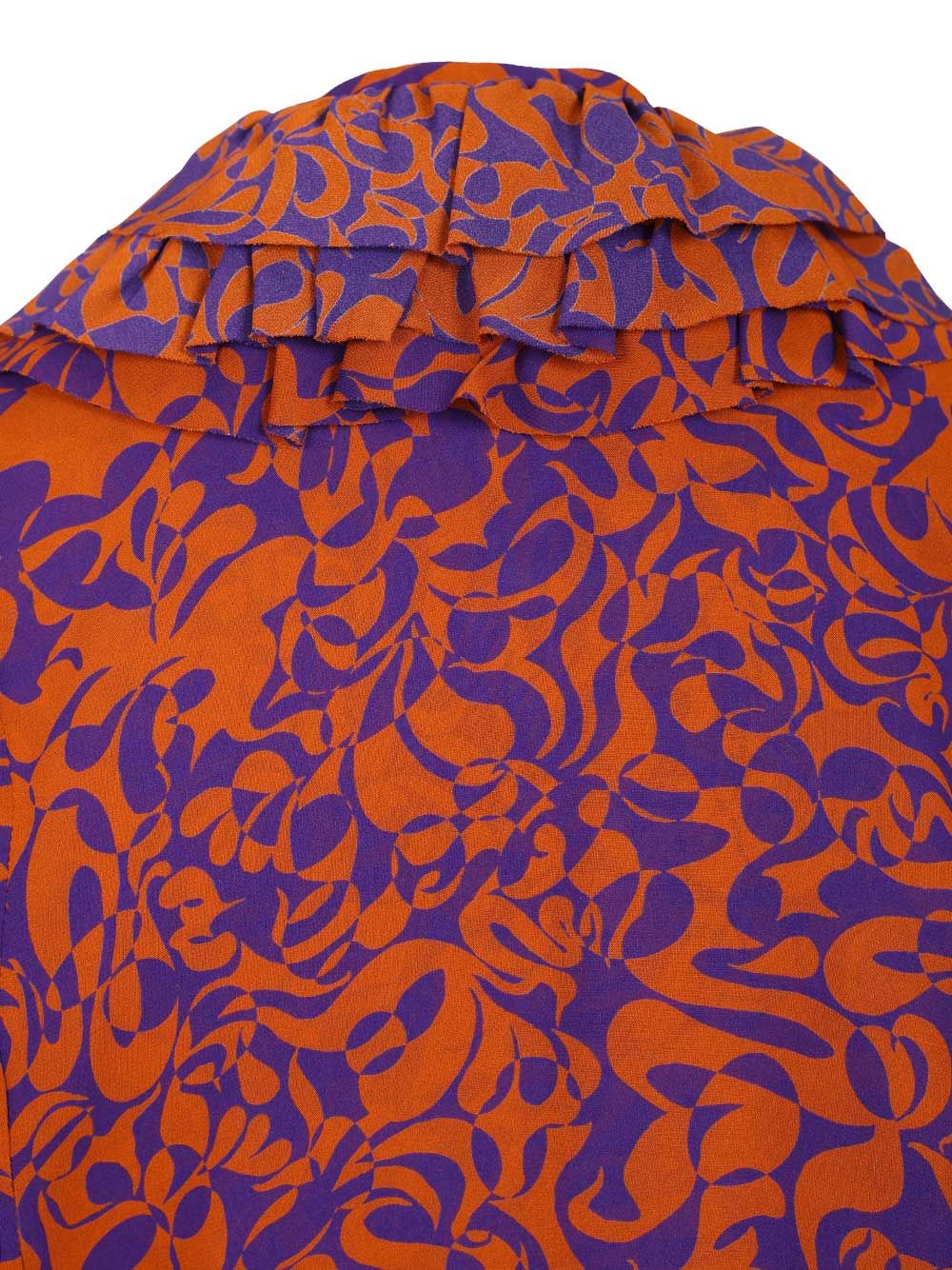 Dries Van Noten Printed Dress With Ruffles Dresses - Multicolor | 0f58e0eebf9be088b92ad83dc18dfbecc081e593
