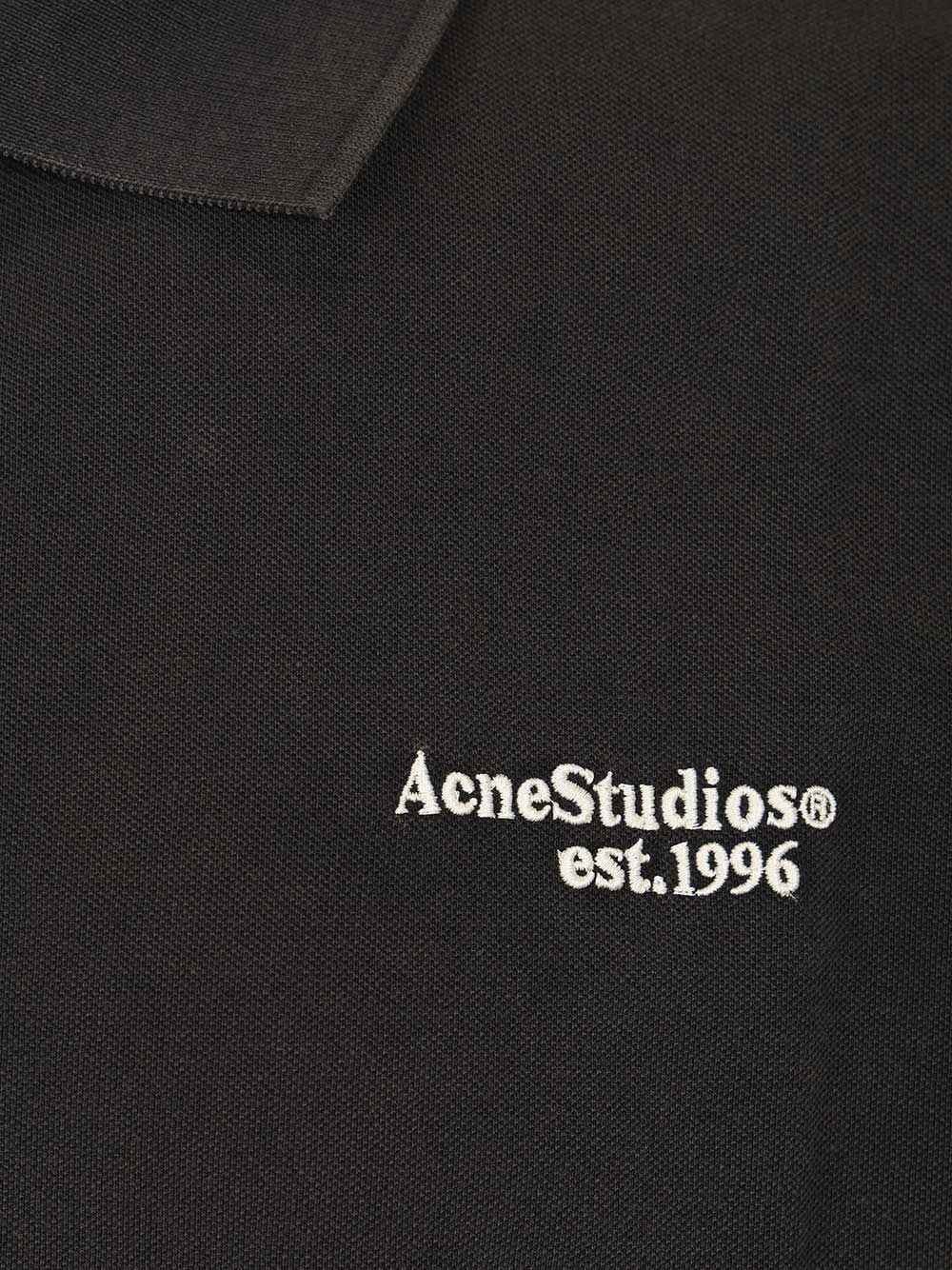 Acne Studios Organic Cotton Polo shirt - Black | 1bcdbbc671c2d32361d579171ae448573123680f
