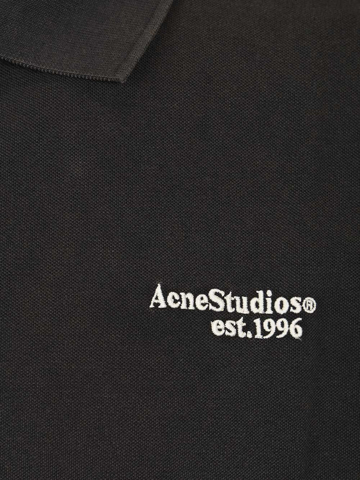 Acne Studios Organic Cotton Polo shirt - Black | 1bcdbbc671c2d32361d579171ae448573123680f
