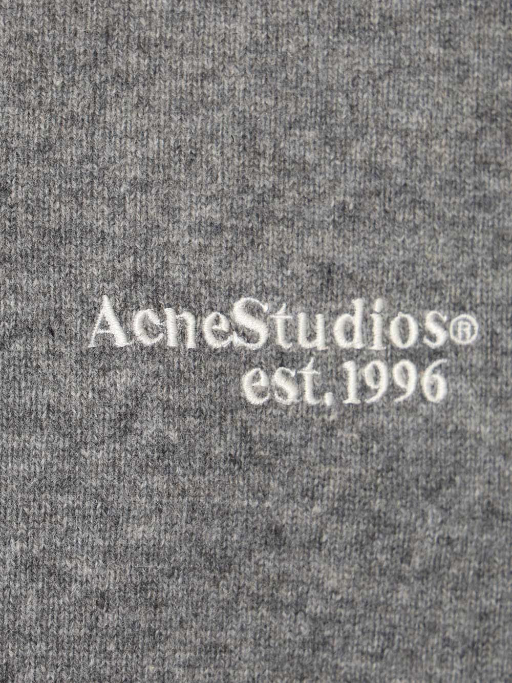Acne Studios Knit Polo Shirt Knitwear - Grey | caecf7f9b5be7ac5e3bd982d48f0d13cf5fe3bdf