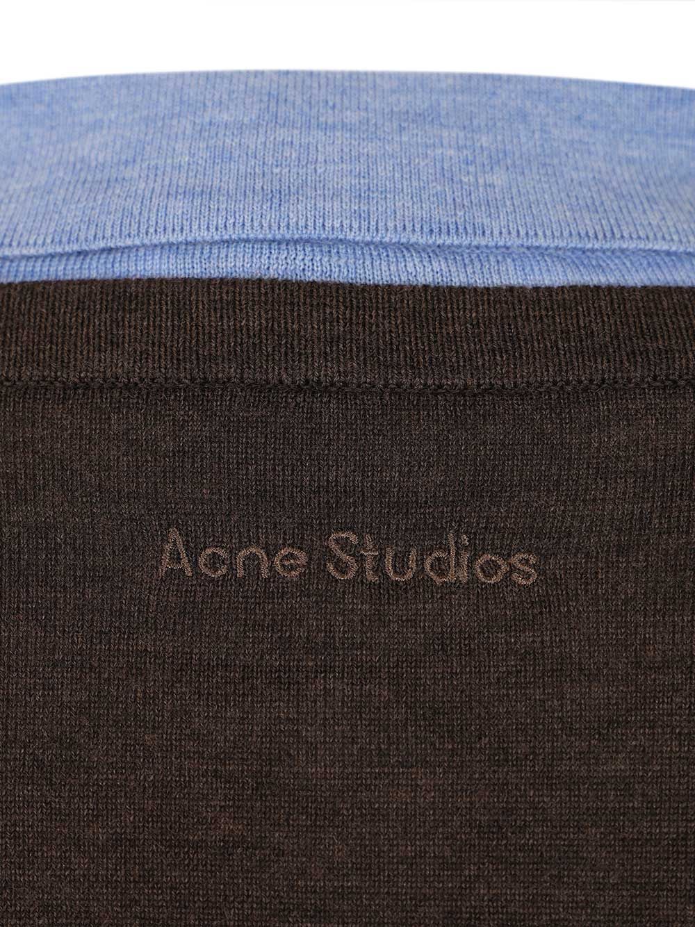Acne Studios Layered Wool Sweater Sweatshirts - Brown | 5ba2de004987ef91a58b93e7594031728794ea9c