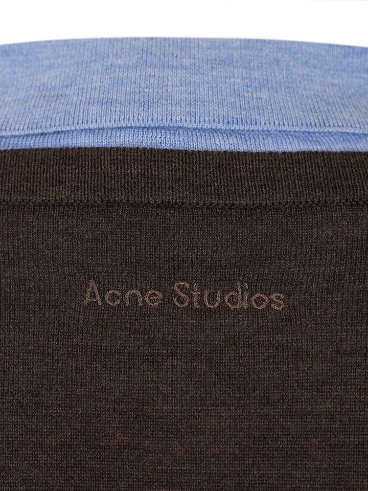 Acne Studios Layered Wool Sweater Sweatshirts - Brown | 5ba2de004987ef91a58b93e7594031728794ea9c