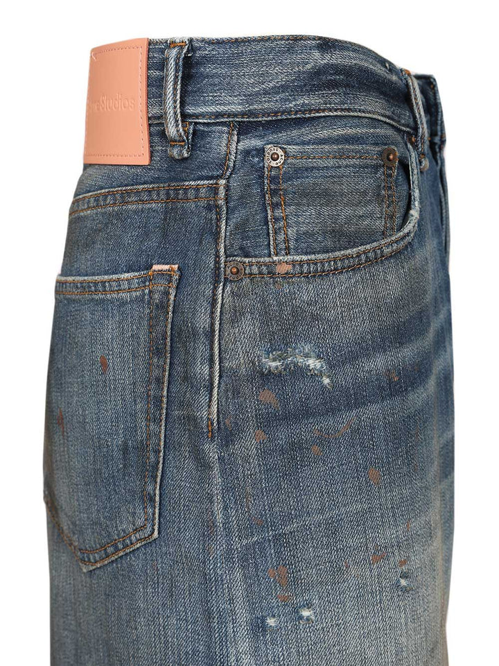 Acne Studios Organic Cotton Denim Shorts Jeans - Blue | 96247939429598868a96e54fb9daf6b216e3d1b2