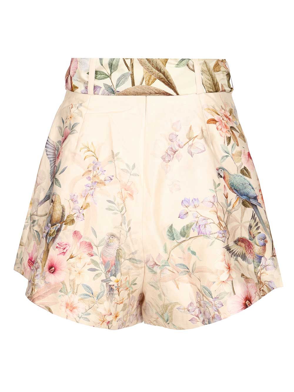 Zimmermann Rebellion Shorts With Pleats Trousers - Beige | b369cbe037b5d9fb5266815a6b261aaefce2fa1c