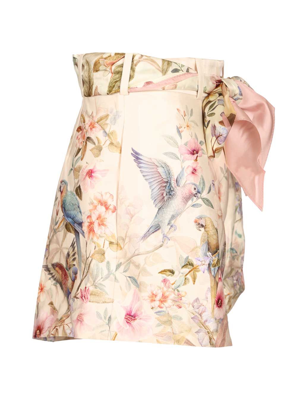 Zimmermann Rebellion Shorts With Pleats Trousers - Beige | 7dd0a124544d67c7ddbdfa4653841a0033243947