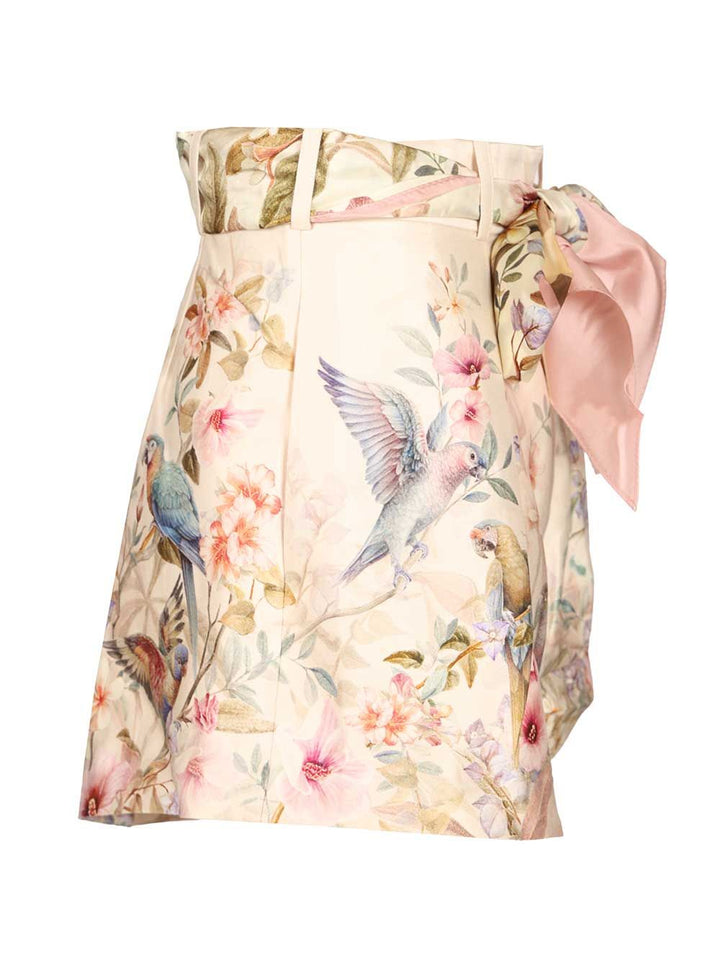Zimmermann Rebellion Shorts With Pleats Trousers - Beige | 7dd0a124544d67c7ddbdfa4653841a0033243947