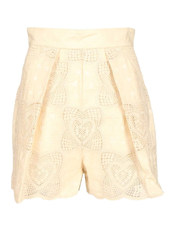 Zimmermann Wanderlust Shorts Trousers - Beige | 759f5ed4450b78726fd7f94048928ae4af5ae972