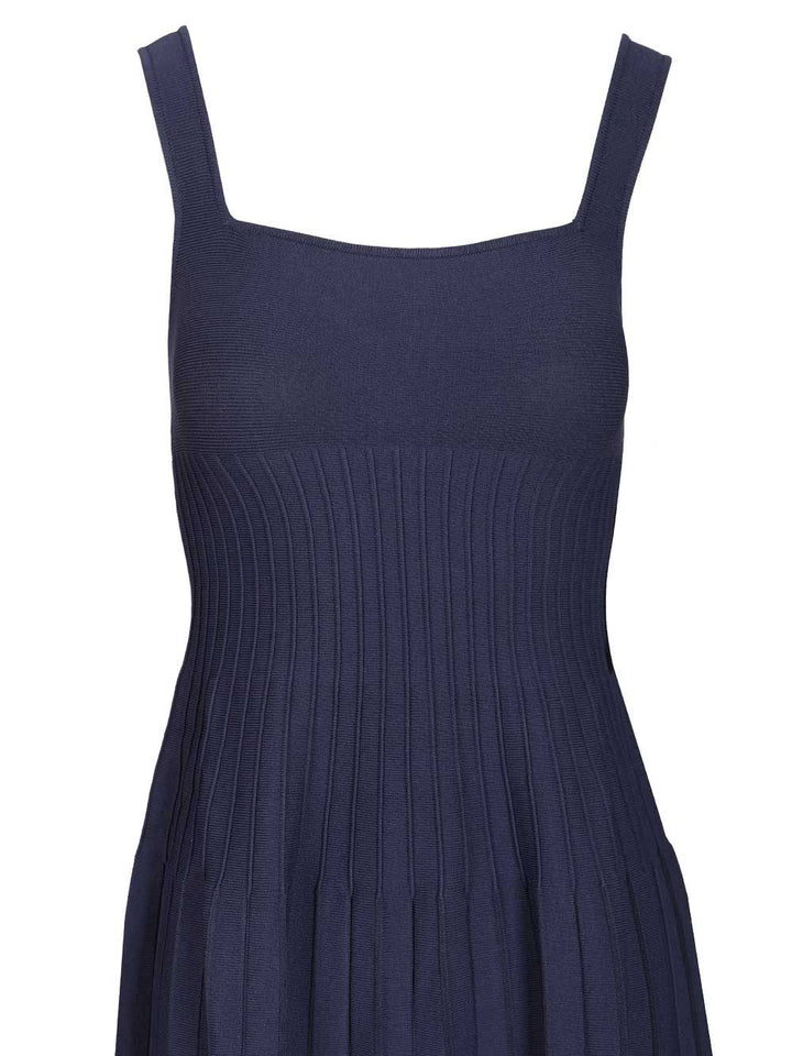 Staud Ellison Midi Dress Dresses - Blue | 54e18ad9ac30cf5b06b374b671ddf83654739603