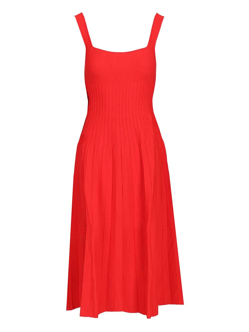 Staud Ellison Midi Dress Dresses - Red | e7cfb32675bf0dbdf0a63cf007ccd9760eb8ca66