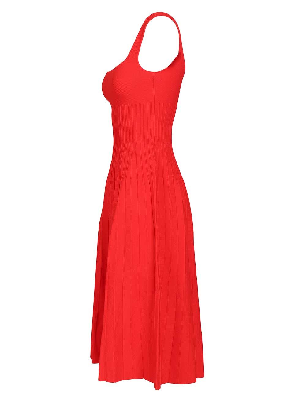 Staud Ellison Midi Dress Dresses - Red | 0cf654255963e2eaa9f8931fe3630444acc01ca6