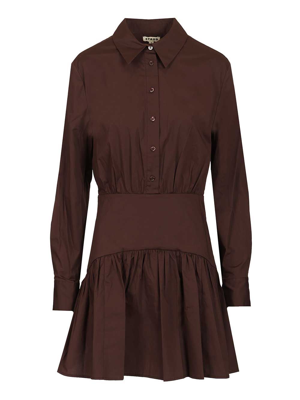 Staud Rocco Mini Dress Dresses - Brown | 9e1d00638769e5f1065a041a3b9b91c3369cb961
