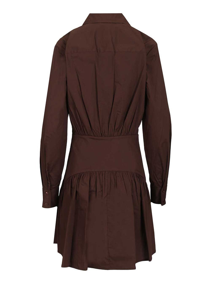 Staud Rocco Mini Dress Dresses - Brown | 54d55abdfc84ee9727ffa1385b36fda5d369d8e7