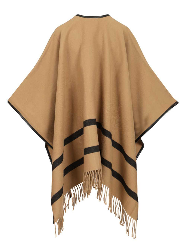 Max Mara Aris Wool Poncho Coats - Beige | 6139fd8f3a9bc57780761c2c3a8f658318fd8cf3