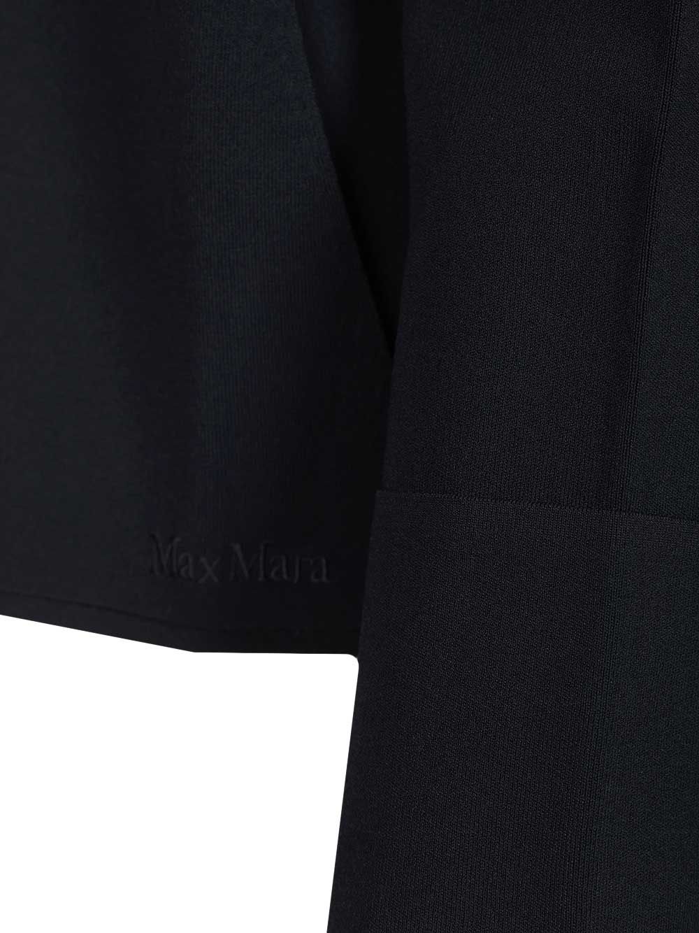 Max Mara Cardigan In Viscose Crepe Sweatshirts - Blue | e7c8a644fff8ef98b8486e36811560f261e1c396