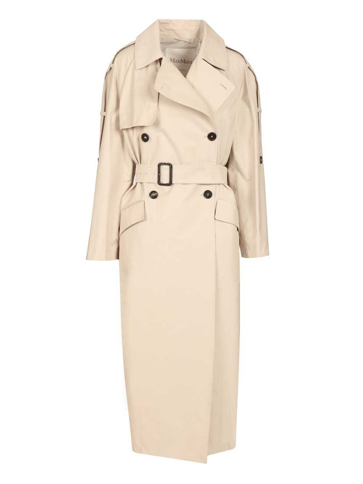 Max Mara The Cube Delfino Trench Coat Coats - Beige | d4d8589c3bc9e4f9407d7a49778bda17d898eeff