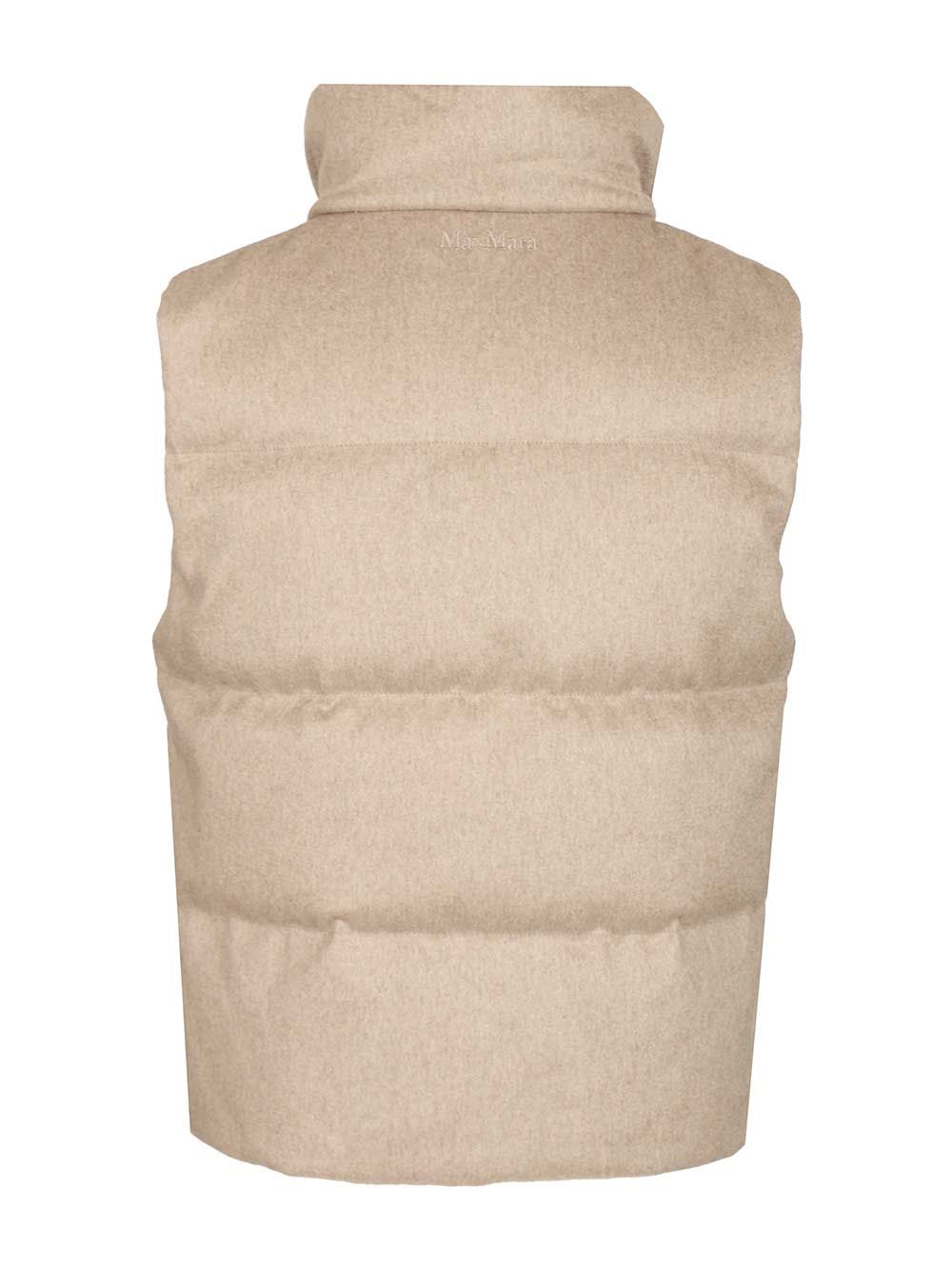 Max Mara The Cube Cashmere Padded Vest Coats - Beige | c148842b42db114c3c34dbbc44bcee3365da3bb0