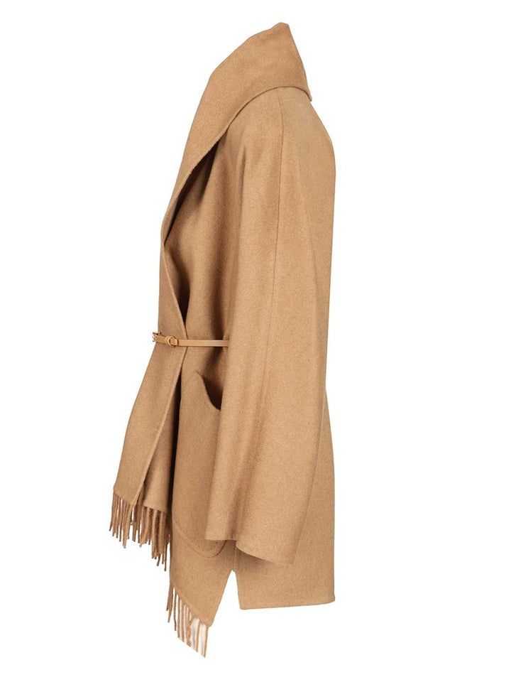 Max Mara Camel Cardigan Coat Coats - Beige | 59881e5524de947c594cc8cdd1be051c5baaf183