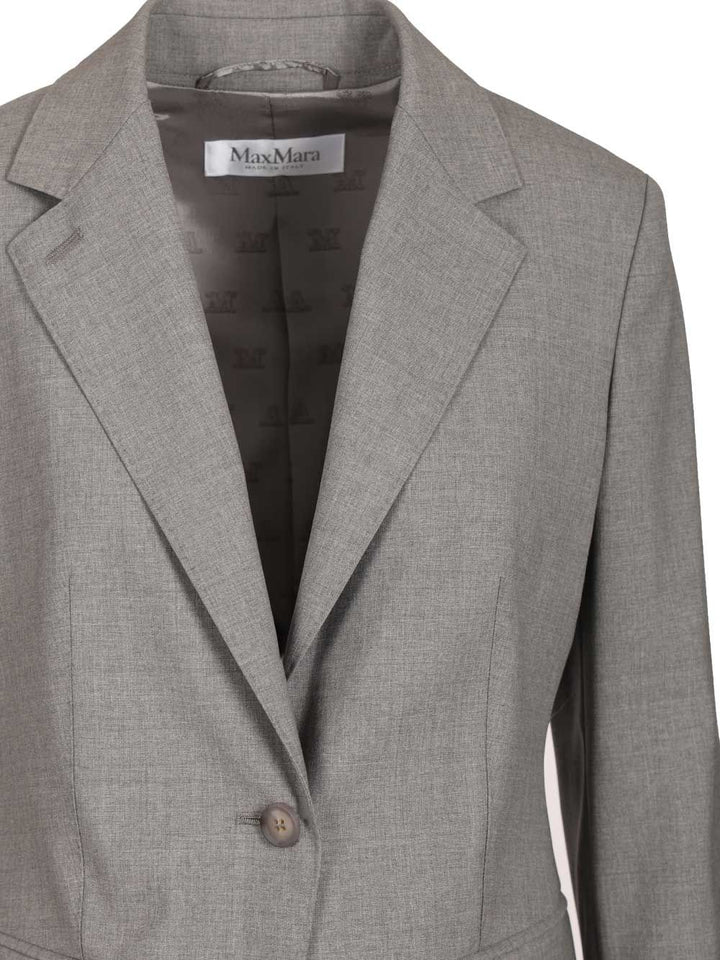 Max Mara Wool Blazer Jackets - Grey | 3b12cedf940b06c4a82468071ea473de7c16e285