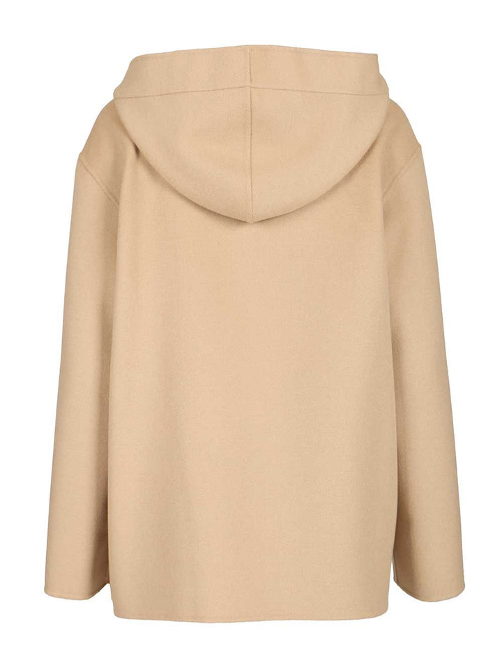 Max Mara Studio Wool, Cashmere And Silk Hooded Coat Coats - Beige | 7281b8374c1711dc81f75aa4f2ea818903dd6fbb