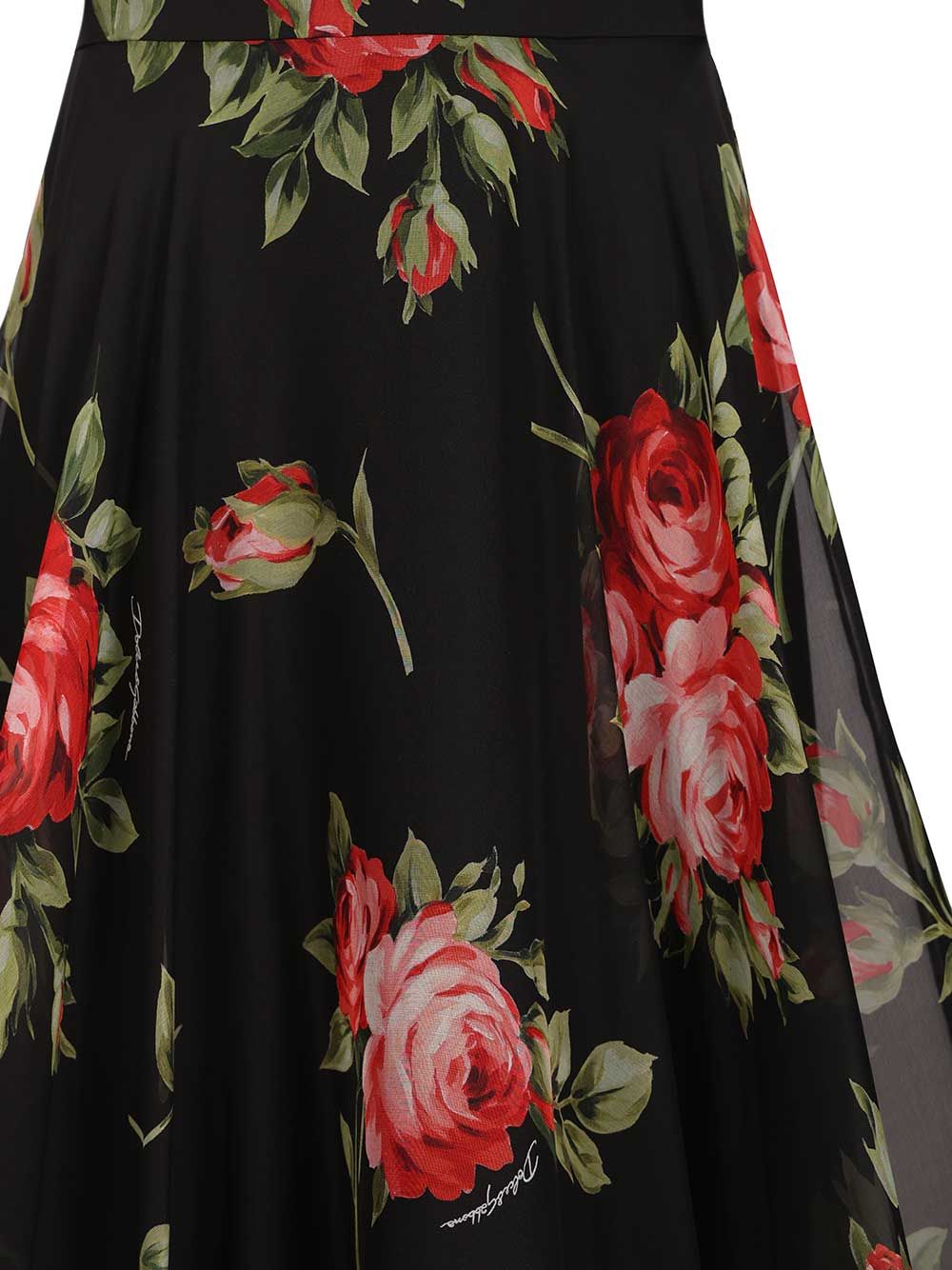 Dolce & Gabbana Chiffon Full Skirt Skirts - Black | b51176b91f4ff7e3756bd6b53c208a8a79f241b1