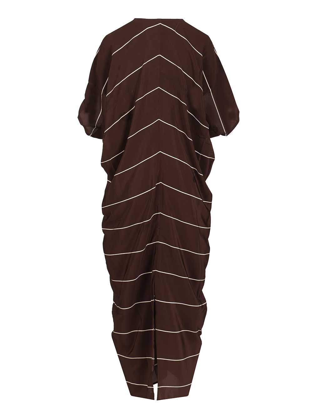 Bondi Born Orta Silk Caftan Dress Swimwear - Brown | fcde8fe9817da35b5561f0ab8742ccf0265d852e