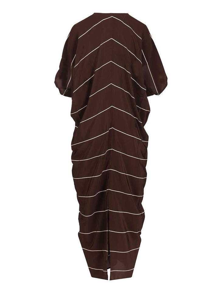Bondi Born Orta Silk Caftan Dress Swimwear - Brown | fcde8fe9817da35b5561f0ab8742ccf0265d852e