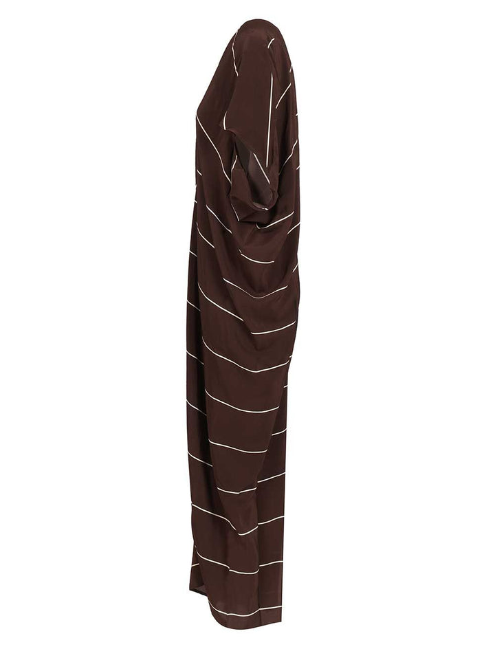 Bondi Born Orta Silk Caftan Dress Swimwear - Brown | b5fcfbee5153c9a37fcb40c524d35ce36cda7f64