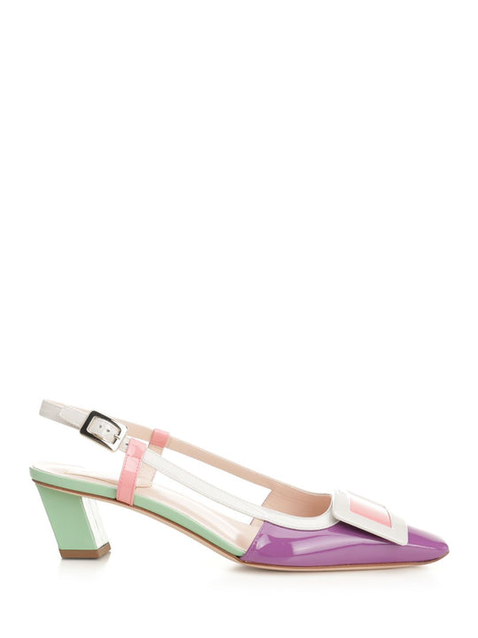 Bv Lacquered Buc Sling Back Dec 45 Pumps Multicolor