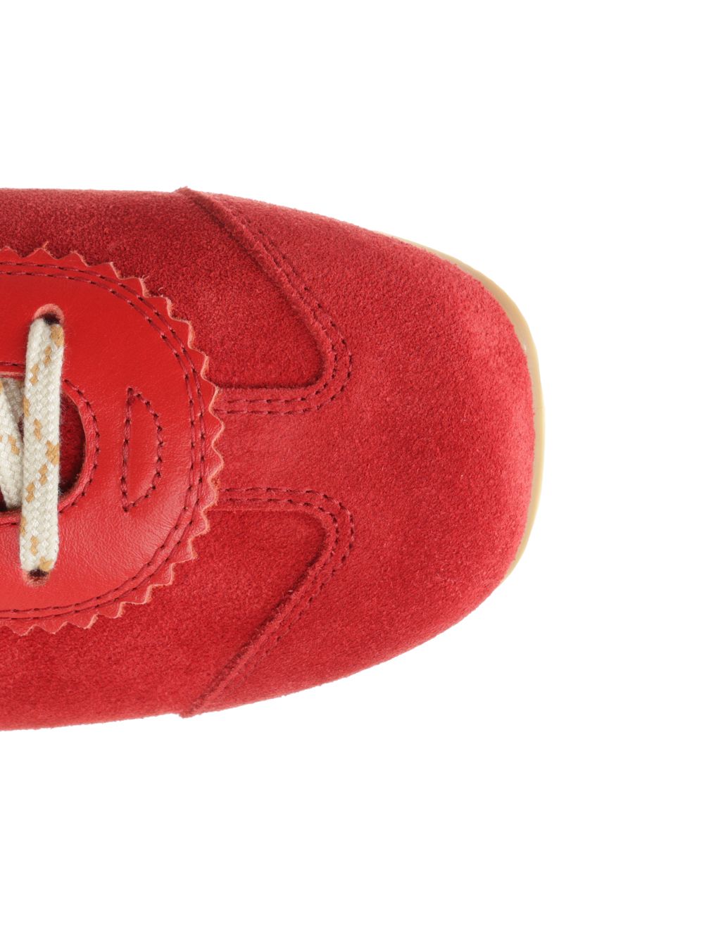 Dries Van Noten Leather And Suede Sneakers - Red | 04404a2ba008abdaf5521b956e81c44da1faf86e