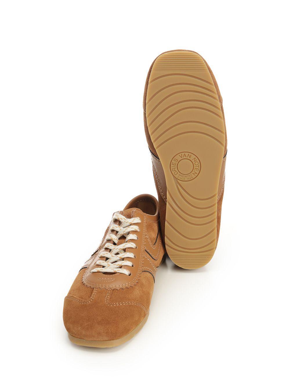 Dries Van Noten Suede Sneaker Sneakers - Brown | 1ee22216b0eae0e5a46b00aa4ae3400e5c741d0c