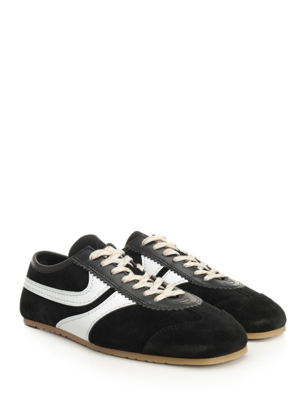 Dries Van Noten Suede Sneakers - Black | 2686fc7d9196e392da51383d1134709e11fc293a