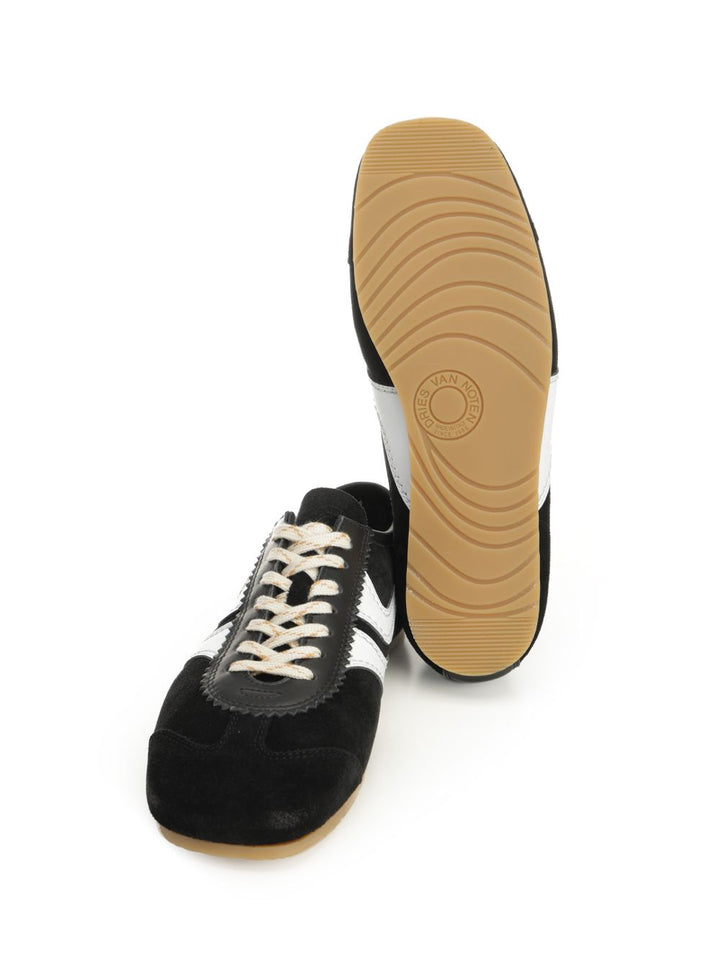 Dries Van Noten Suede Sneakers - Black | 55303cbdd36a90556ff164e99caf651cc58b5e52
