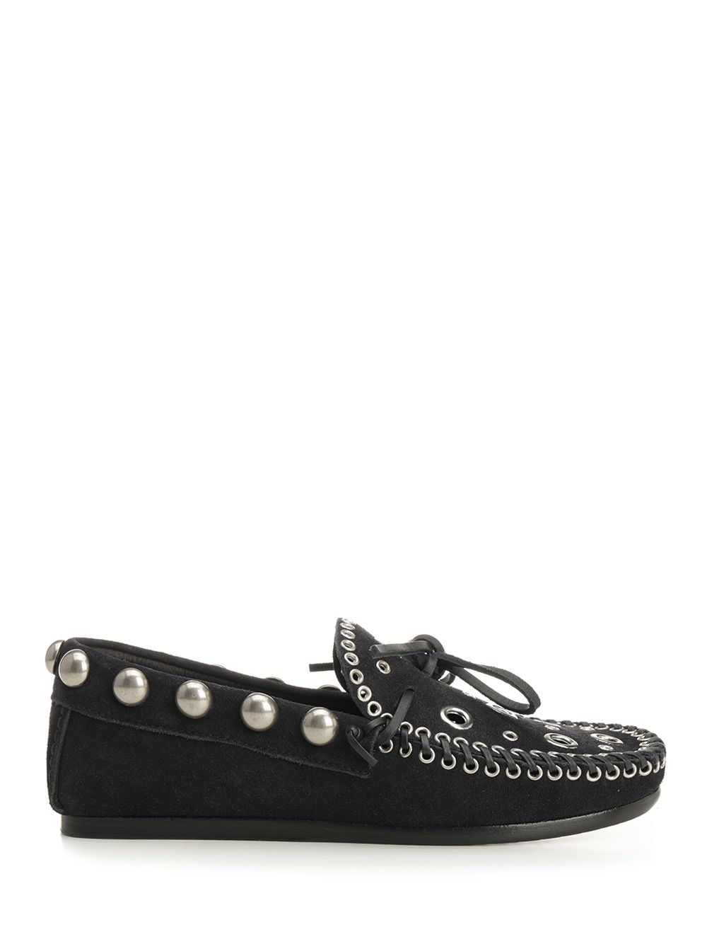 Isabel Marant Suede Eyelets Moccasin Scarpe basse - Black | 824b92a603218fac12284a764e10e45ea37168f5