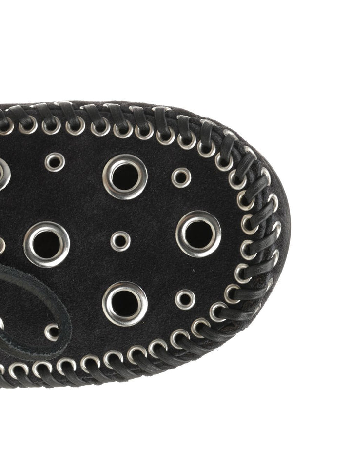 Isabel Marant Suede Eyelets Moccasin Scarpe basse - Black | 2f28f54334c9d7ccd669f4c9e0141e9b074f696c