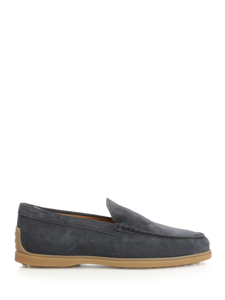 Tod'S Suede Leather Moccasin Slipper Scarpe basse - Blue | c1657e19e59f98f65f56886d54f0c0fd8f180e6c