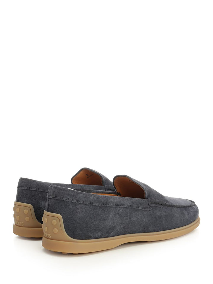 Tod'S Suede Leather Moccasin Slipper Scarpe basse - Blue | 0818d79910ce2d7cc5bfbdd87af2ee9bb5ecd7d6