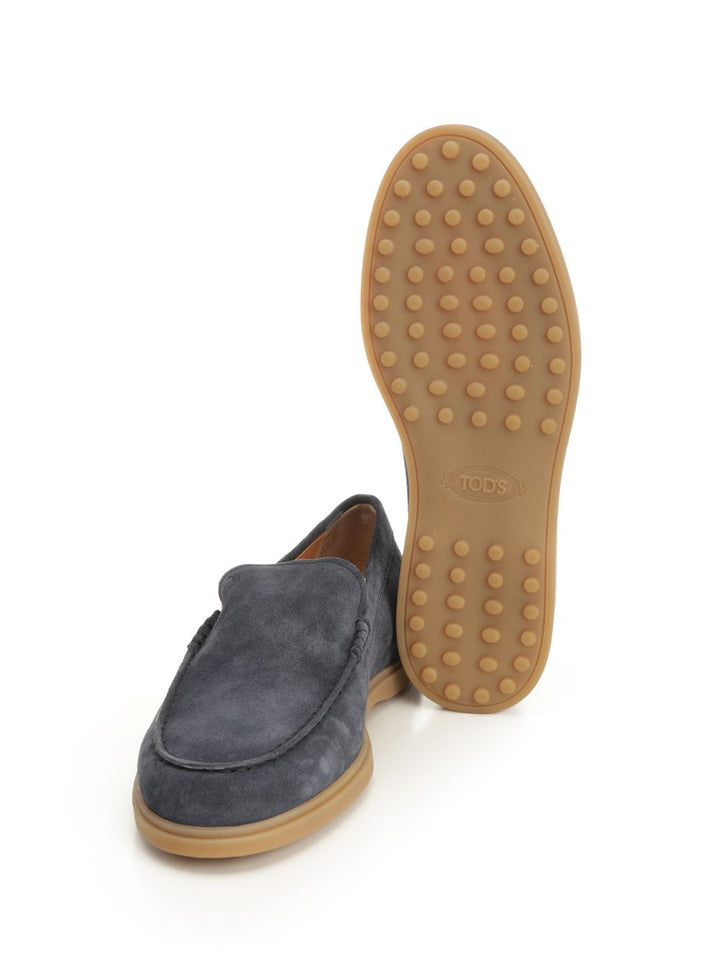 Tod'S Suede Leather Moccasin Slipper Scarpe basse - Blue | a12616c681f8a59f2ee462c6a8dafa13c7f27de9