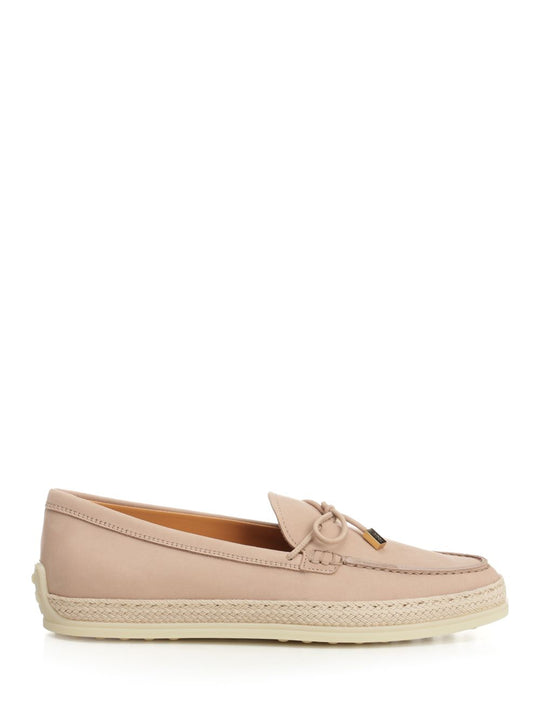 Suede Moccasin Scarpe Basse Rose