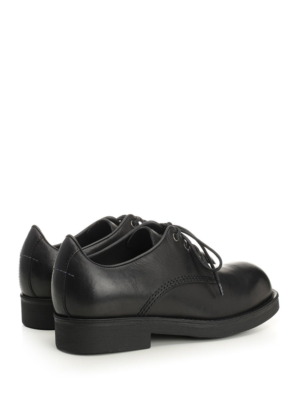 Mm6 Maison Margiela Mm6 Maison Margiela Derby In Leather Lace-Up Shoes - Black | df6992ca349401cf5f816ecdca5959f7cb091ff8