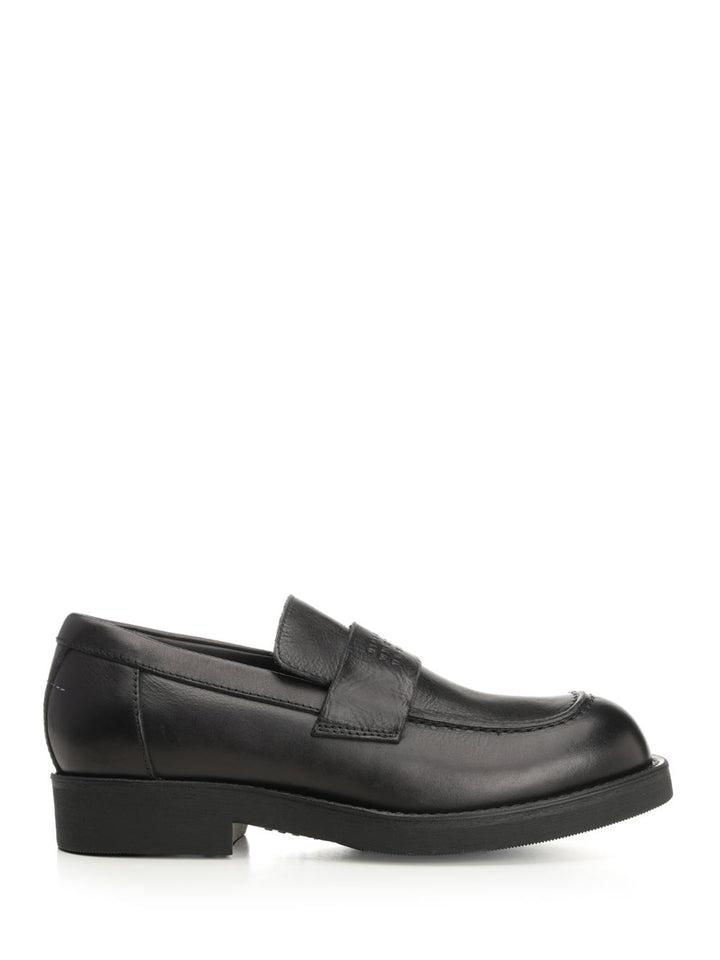 Mm6 Maison Margiela Moccasin With Visible Stitching Scarpe basse - Black | a6dd1945023537930b24bb6dfe2cd249e92b3057