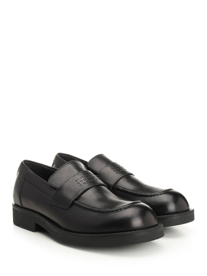 Mm6 Maison Margiela Moccasin With Visible Stitching Scarpe basse - Black | 659d19e561223ae6363c2972d4a7c167881b2ded