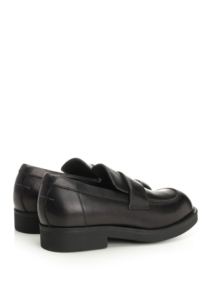 Mm6 Maison Margiela Moccasin With Visible Stitching Scarpe basse - Black | 0df51e9c5686056c70c56924d31e5e76150dc539