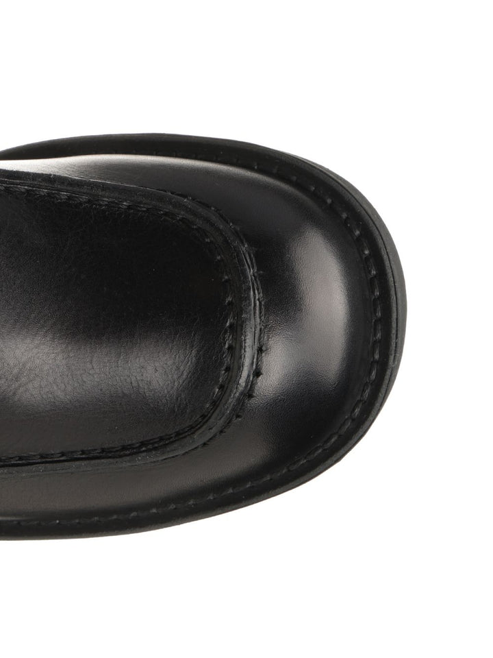 Mm6 Maison Margiela Moccasin With Visible Stitching Scarpe basse - Black | 41b8f254118d9d10860831da7234672859b0cc2e