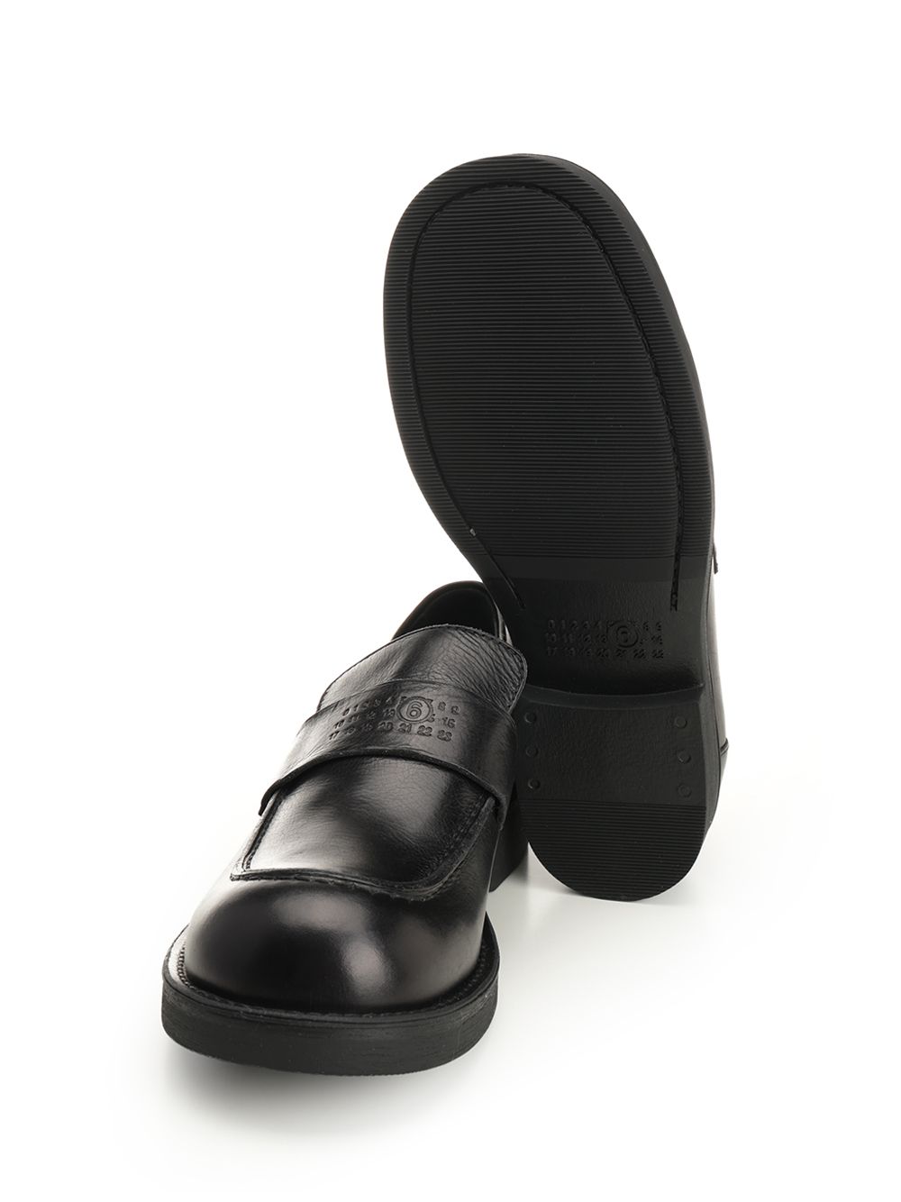 Mm6 Maison Margiela Moccasin With Visible Stitching Scarpe basse - Black | 5423054c0d7d7dbc7fef2094512474d65944766d