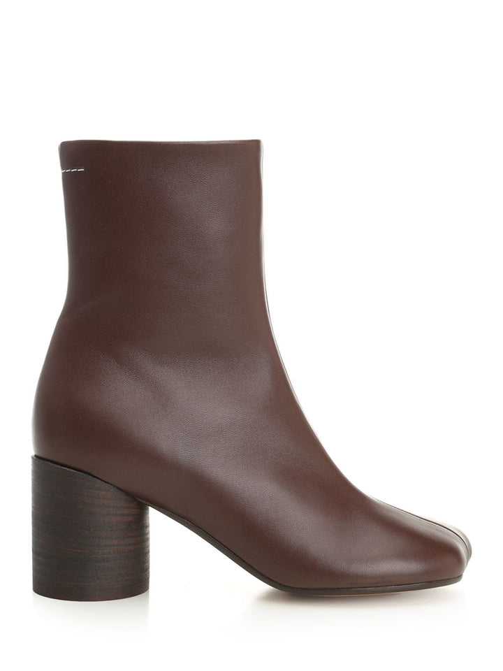Mm6 Maison Margiela Leather Ankle Boots - Brown | 9f8d021231cc21ae44ee1d203e16624fb3d03c2a